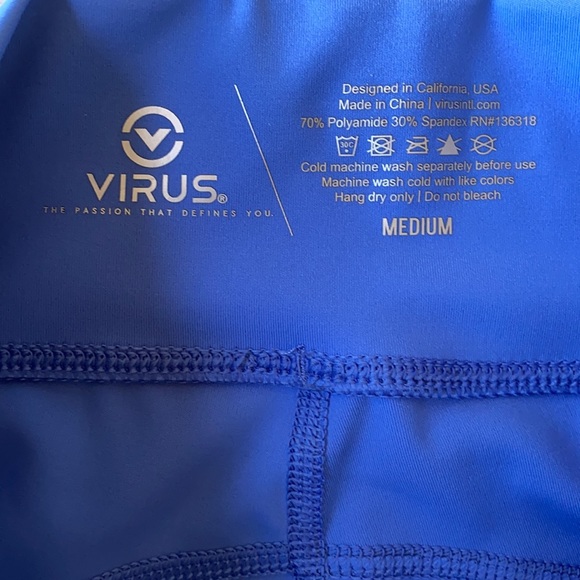 Virus Endurance Tech Shorts Blue - Picture 4 of 5